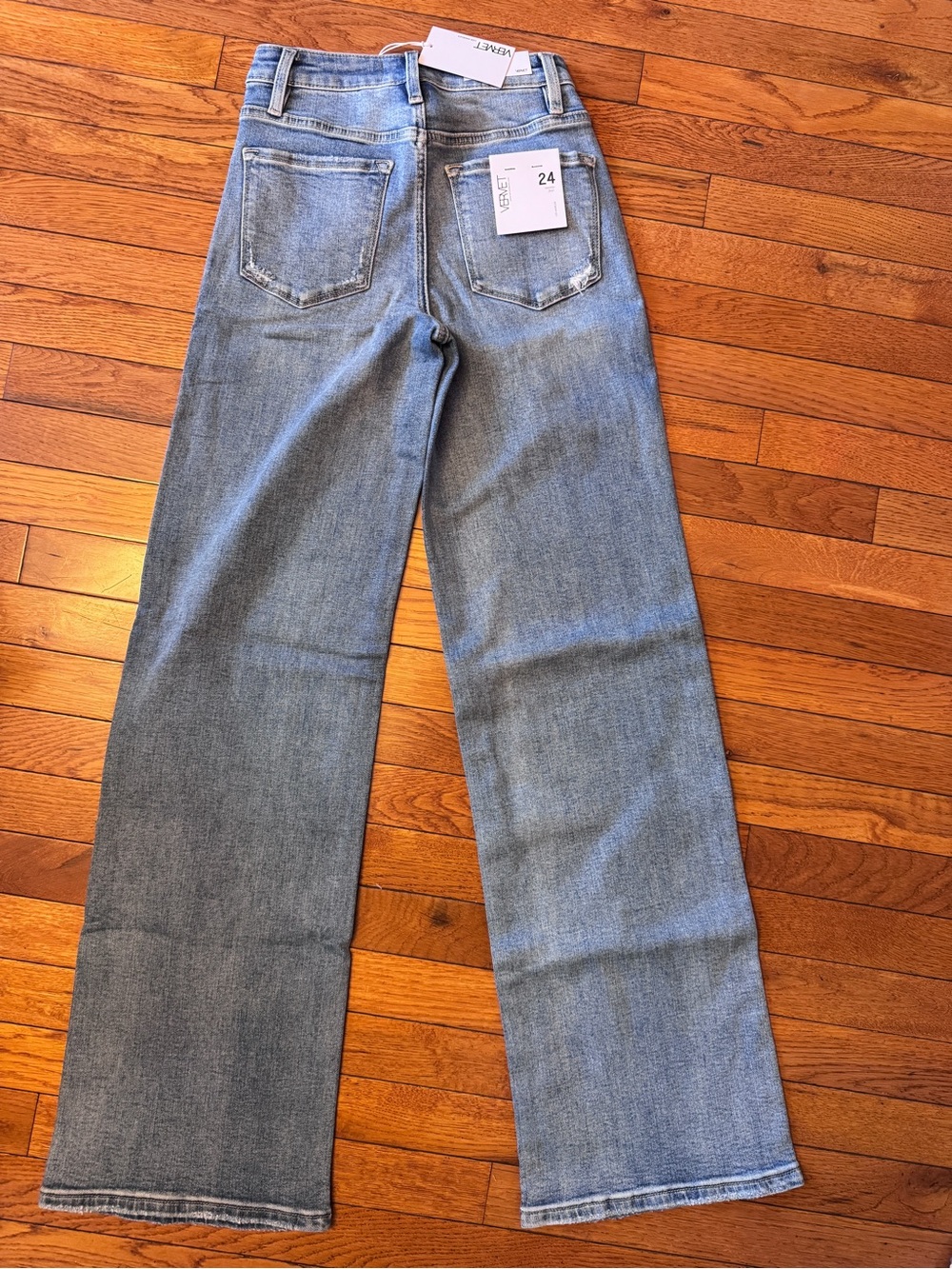 NWT Vervet by Flying Monkey Wide Leg High-Rise Women's Jeans Olivia in Hearten - Picture 7 of 7